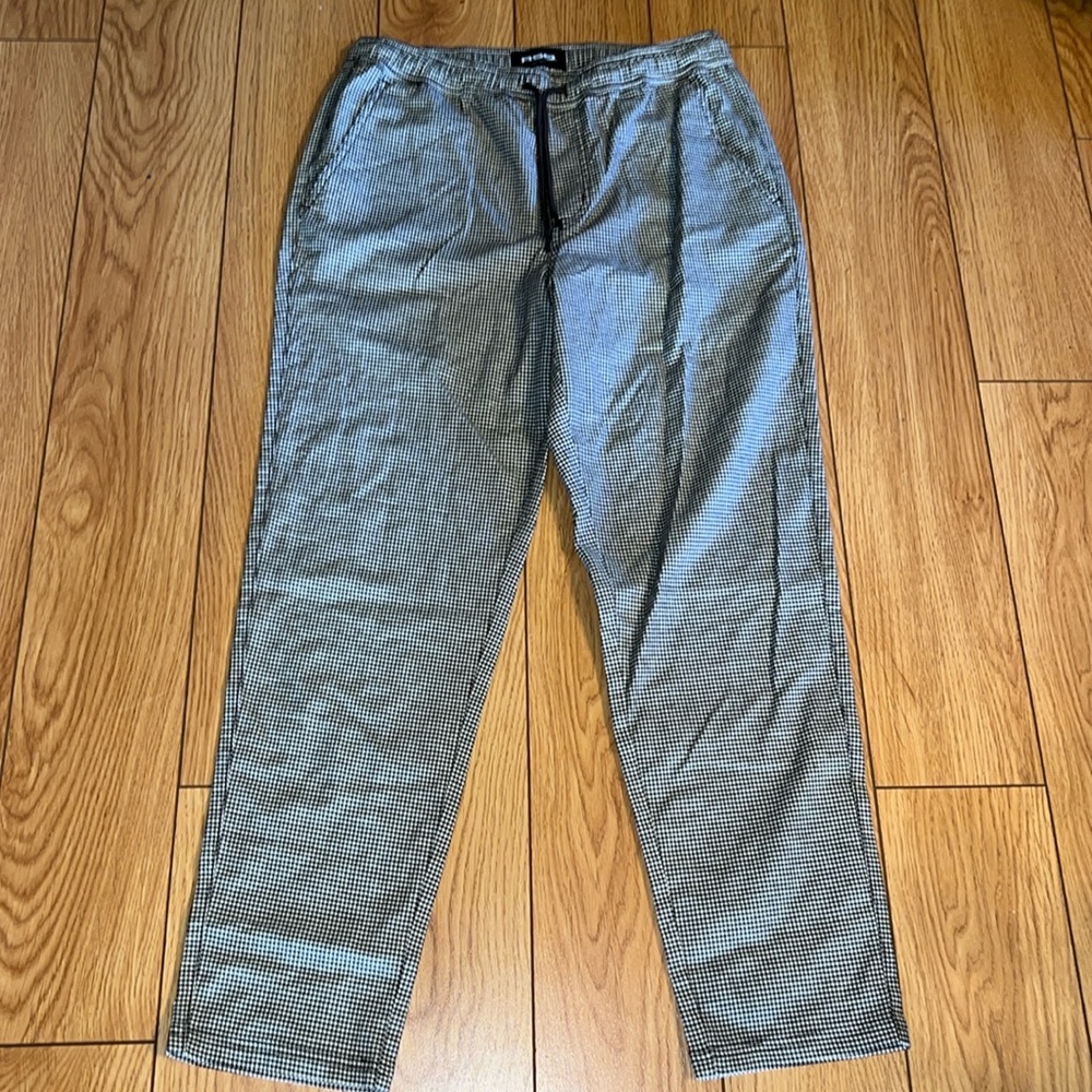 Dark Brown Houndstooth Pants - image 1